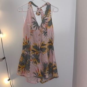 Sadie & Sage linen halter romper - never worn!